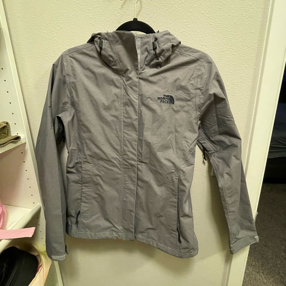 Grey NorthFace Rain Jacket NWOT